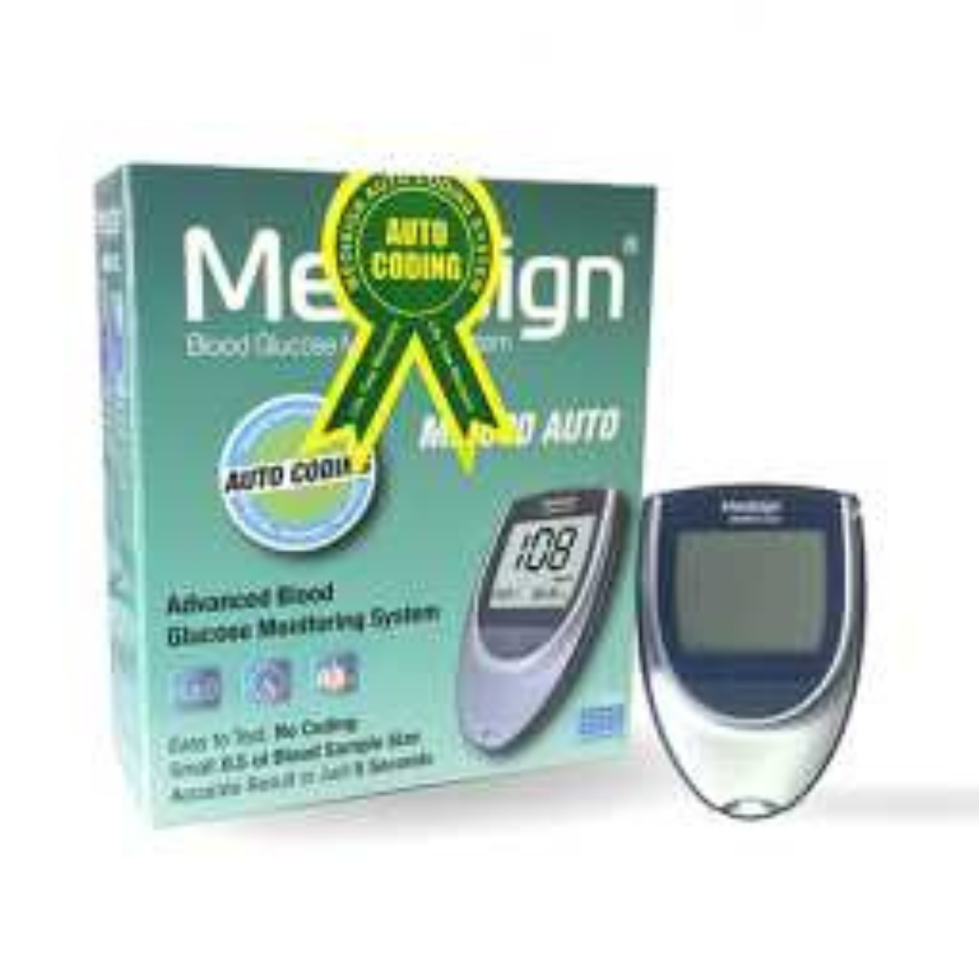 medisign mm800 auto glucometer. with 10 test strips free. blood glucose checkermachine.sugar machine