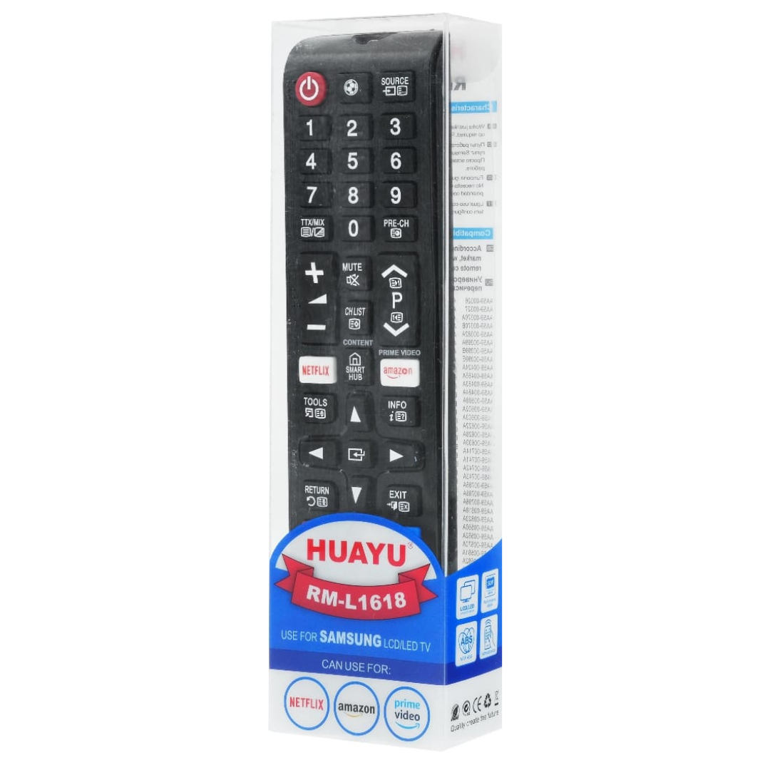 SAMSUNG Universal Remote For ALL (samsung) Lcd & Led Tv WITH Smart Features and supported batteries.