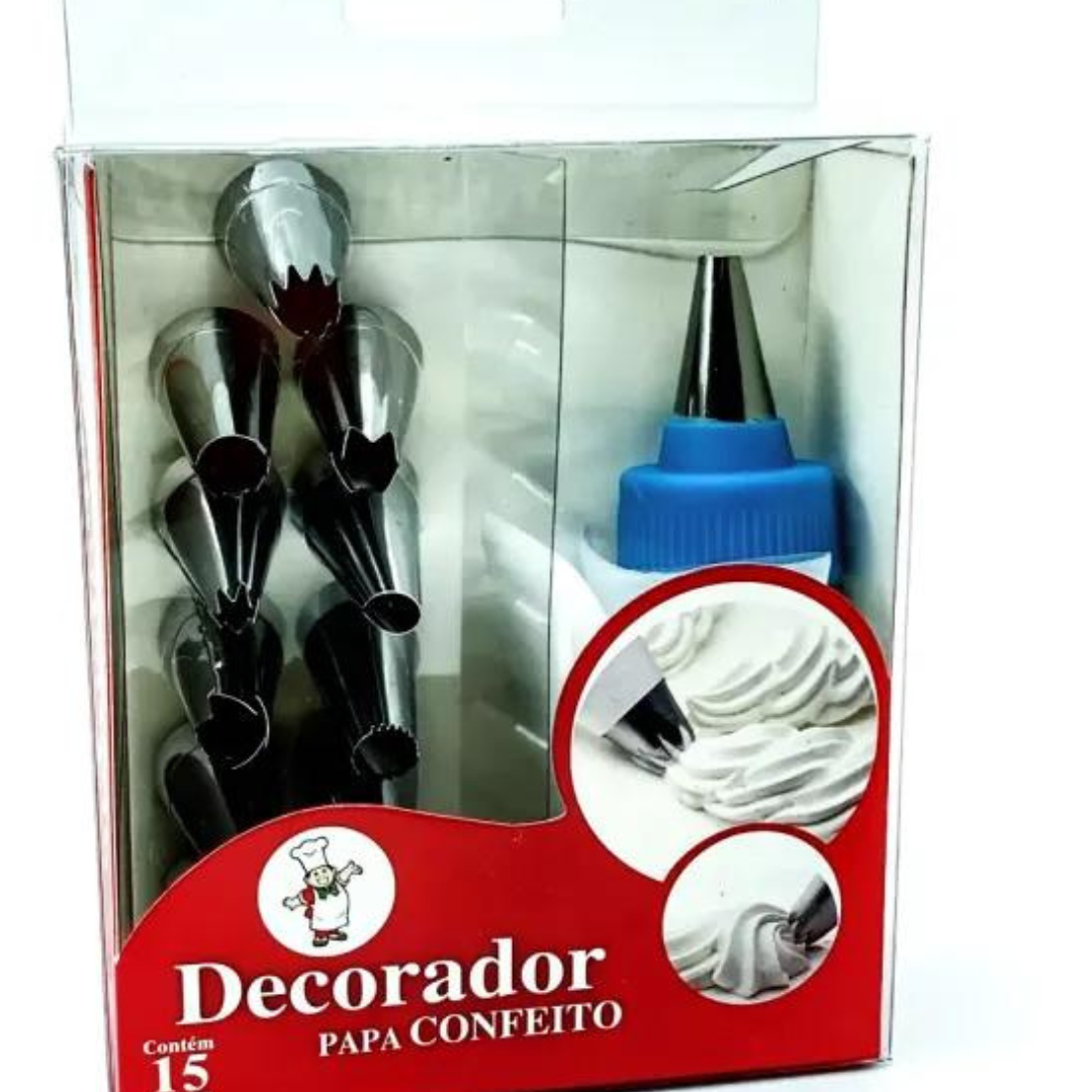 12-Piece Cake Decorating Kit Includes Frosting Bag, Icing Tips, and Steel Nozzles