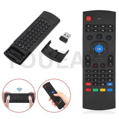Fly Mouse for Android tv Box, with battries. Wireless Keyboard 2.4G Smart TV Remote with Motion Sensing Android Remote Control for Android TV,laptops,computers.