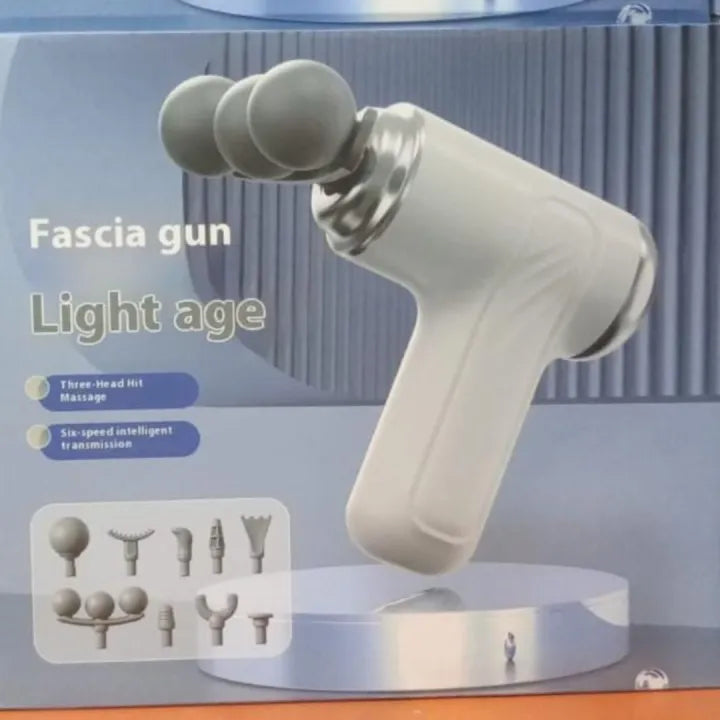 Electric Massage Gun - Six-Speed Intelligent Transmission with Three-Head Hit Massage for Full Body Muscle Relief