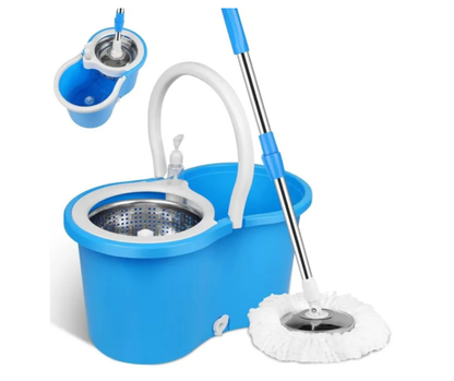 360° Rotating Extendable Wall & Floor Cleaning Mop Adjustable Long Handle Cleaning Mop for Walls & Floors Multi-Purpose 360° Spin Cleaning Mop with Extendable Rod Rotatable Wall Cleaning Mop for Home Deep Cleaning