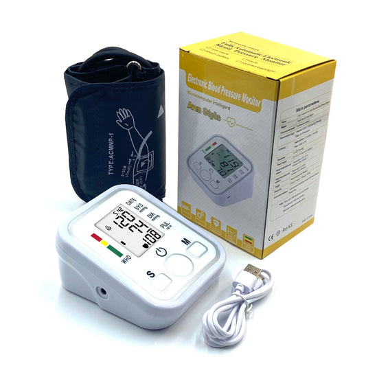 electronic blood pressure monitor.microcomputor intelligent.arm style