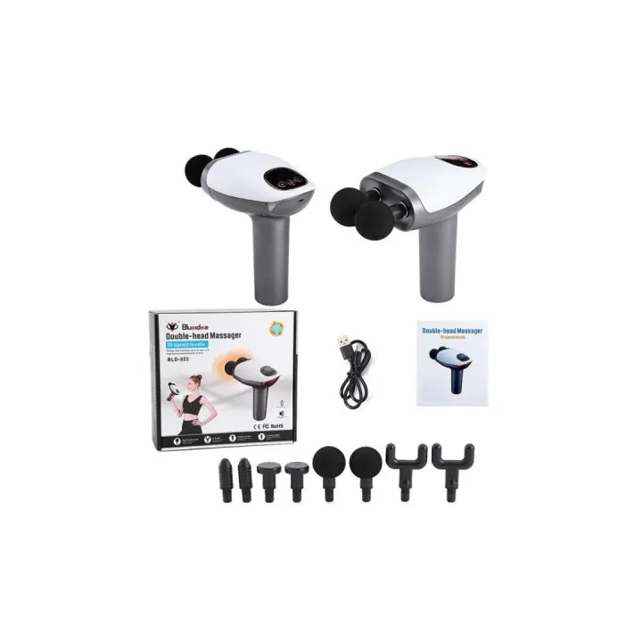 Double-Head Electric Massage Gun – Deep Tissue & Full Body Muscle Relief