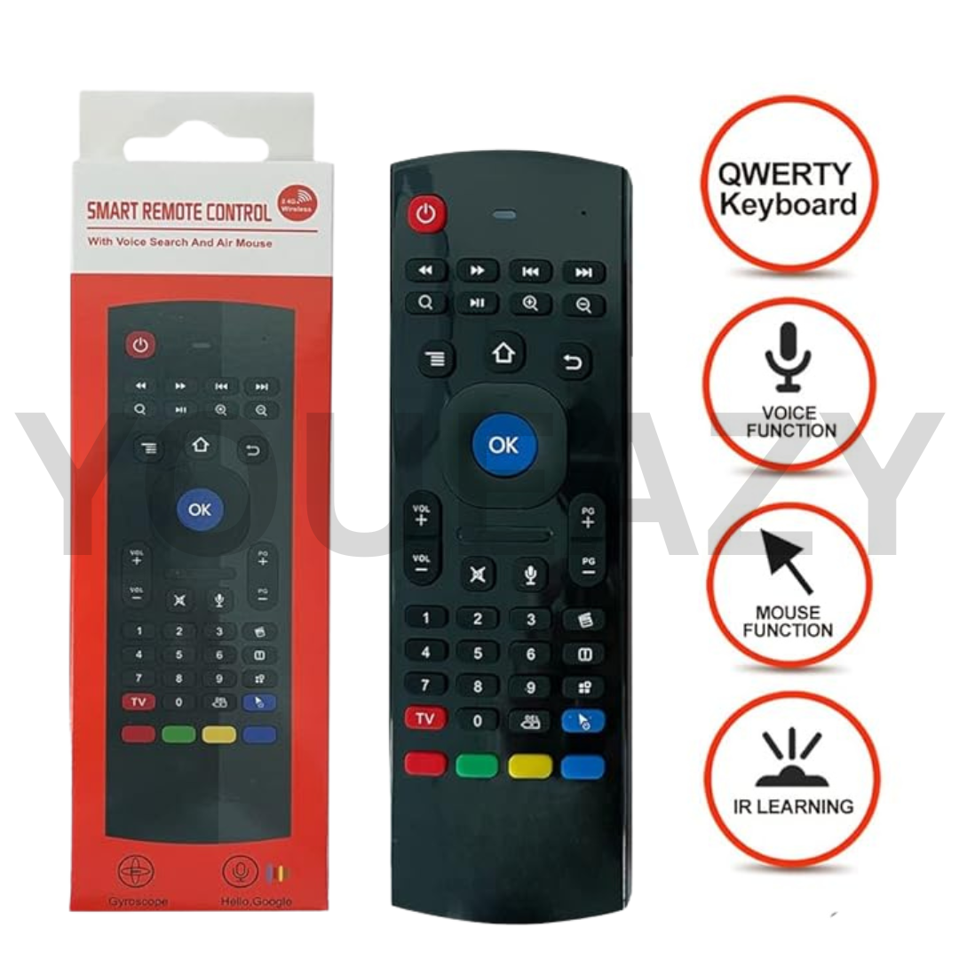 Fly Mouse for Android tv Box, with battries. Wireless Keyboard 2.4G Smart TV Remote with Motion Sensing Android Remote Control for Android TV,laptops,computers.