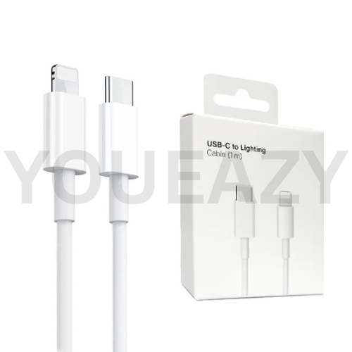 Apple USB-C to Lightning Cable (1m) – Compatible with iPhone 15/14/13/12 Series, iPad, AirPods & More. fast charging cable. best for 18watt,20watt,25watt supported iphones.