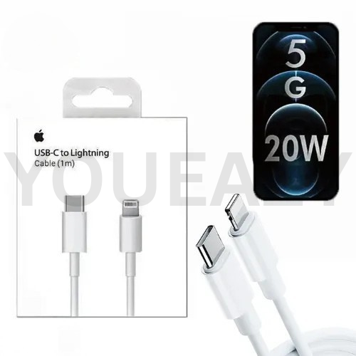 Apple USB-C to Lightning Cable (1m) – Compatible with iPhone 15/14/13/12 Series, iPad, AirPods & More. fast charging cable. best for 18watt,20watt,25watt supported iphones.