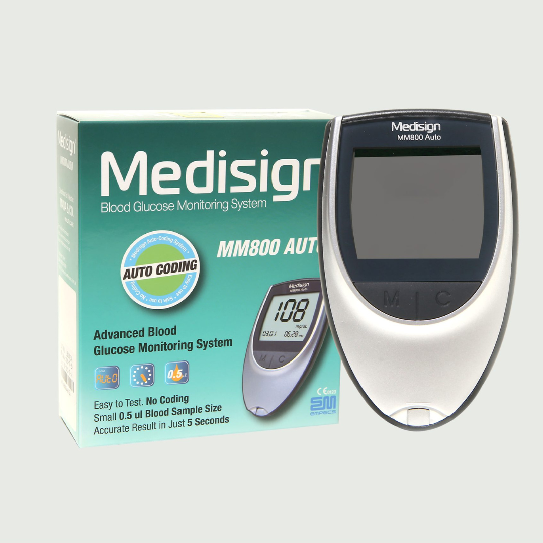 medisign mm800 auto glucometer. with 10 test strips free. blood glucose checkermachine.sugar machine