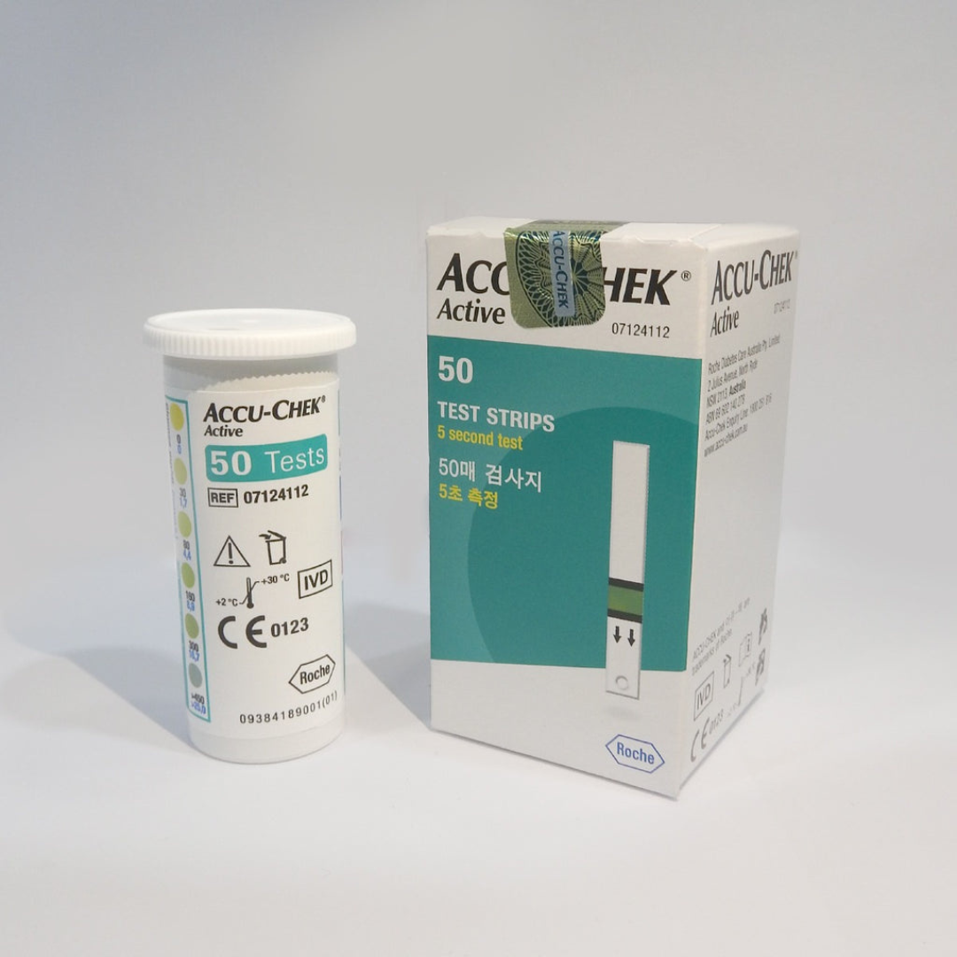 accu chek active blood glucose test strips.