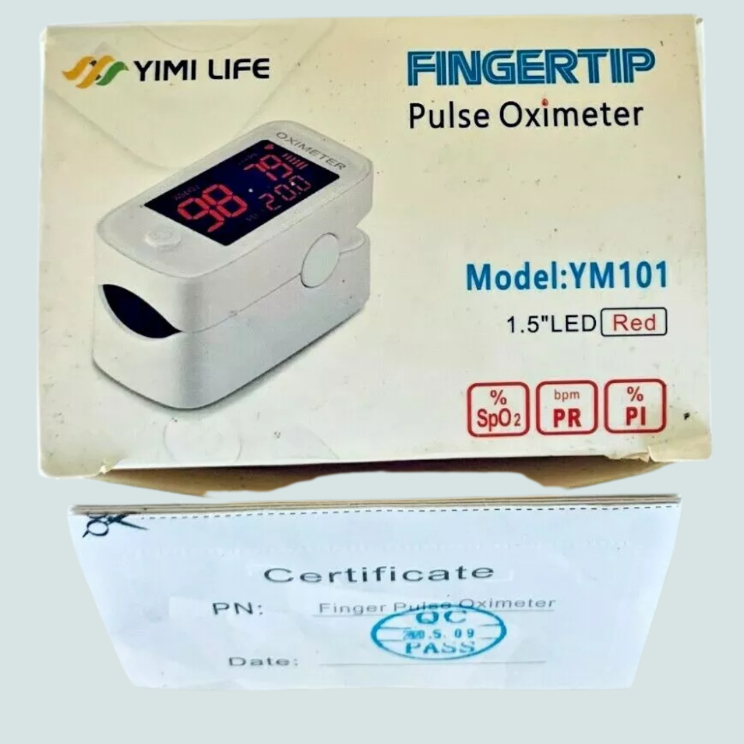 yimi life ym-101 fingertip pulse oximeter.blood oxygen meter