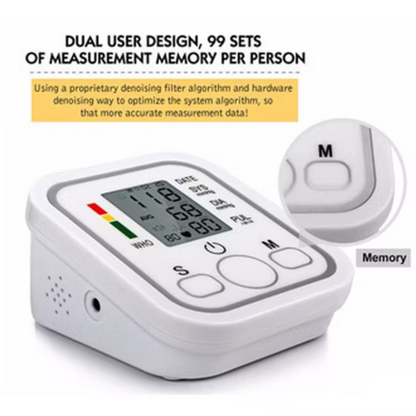 electronic blood pressure monitor.microcomputor intelligent.arm style
