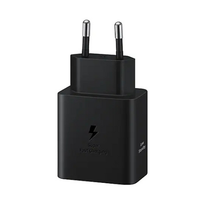 Samsung 45 Watt Adapter super fast charger 0 to 50 in 30 minutes 100% genuine suitable for all 45 watt supported devices. SUPER FAST CHARGING.