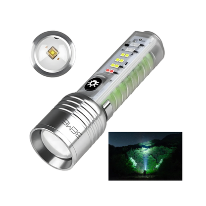 BEME 50W LED Keychain Flashlight, Type-C Rechargeable Magnetic Work Light with 30W Flood & UV Light