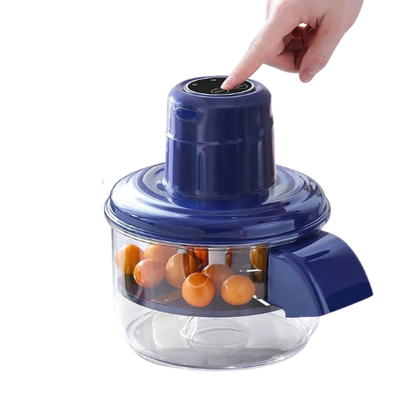 Rechargeable Electric Vegetable and Fruits Peeler Portable automatic peeler for garlic, small fruits, and vegetables, offering fast peeling with easy one-button operation.
