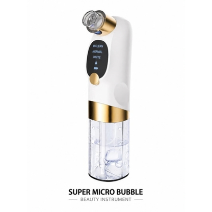 Super Micro Bubble Facial Cleansing Device Advanced handheld skincare tool using micro bubble technology to deeply cleanse pores, remove excess oil, makeup residue, blackheads, and impurities while refreshing skin.