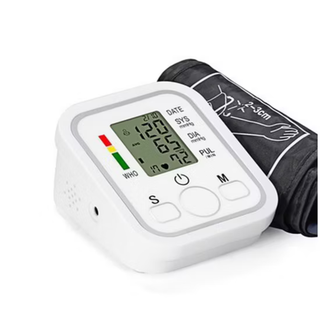 electronic blood pressure monitor.microcomputor intelligent.arm style