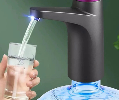 Electric Automatic Water Dispenser Pump Mini Rechargeable USB Water Bottle Pump Portable Wireless Drinking Water Dispenser Smart Water Pump for Home Office Travel Kitchen