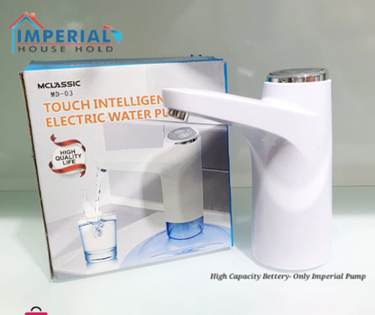 Electric Automatic Water Dispenser Pump Mini Rechargeable USB Water Bottle Pump Portable Wireless Drinking Water Dispenser Smart Water Pump for Home Office Travel Kitchen