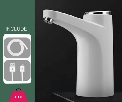 Electric Automatic Water Dispenser Pump Mini Rechargeable USB Water Bottle Pump Portable Wireless Drinking Water Dispenser Smart Water Pump for Home Office Travel Kitchen