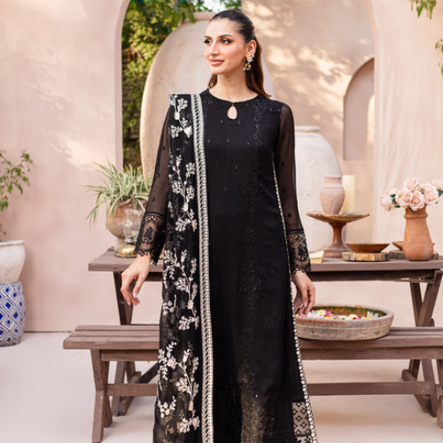 3 piece luxury collection. women unstitched dress AZ-0129 RE