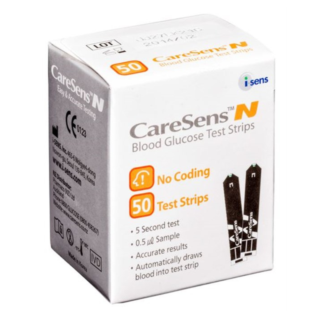 Caresen,sN blood glucose test strips.