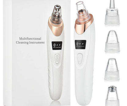 5 in 1 Electric Blackhead Remover Vacuum – Face Pore Cleaner & Acne Oil Suction Machine. blackhead remover, pore cleaner, acne remover tool, face vacuum cleaner, skincare device