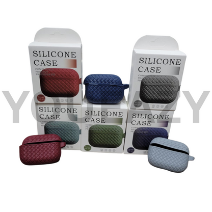 AirPods Pro Silicone Weave Pattern Case Cover – For AirPods Pro 1st & 2nd Generation – Stylish & Protective