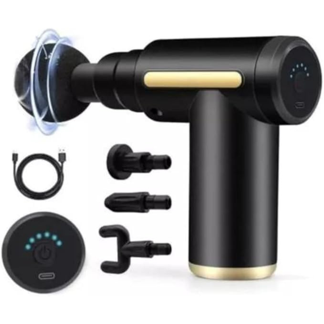 5-in-1 Electric Massage Gun – Full Body Pain Relief & Muscle Relaxation
