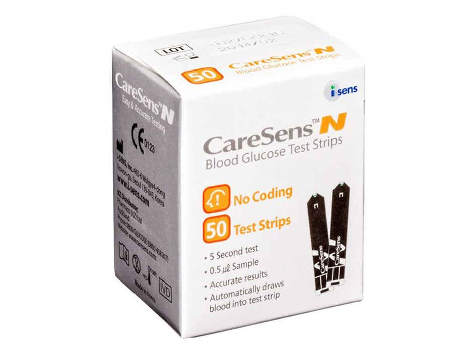 Caresen,sN blood glucose test strips.