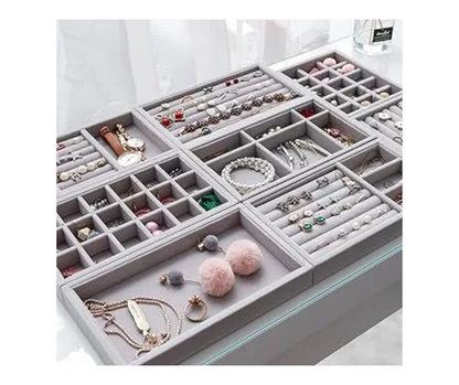 Transparent Acrylic Jewelry Organizer Box – Necklace, Ring & Accessories Storage Case for Women.jewelry organizer, acrylic storage box, ring holder, necklace organizer, makeup organizer