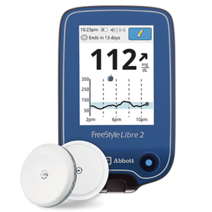 Free style libre 2 reader. (CGM) Continues Glucose Monitoring system. Blood glucose checking meter. Sugar checking reader.