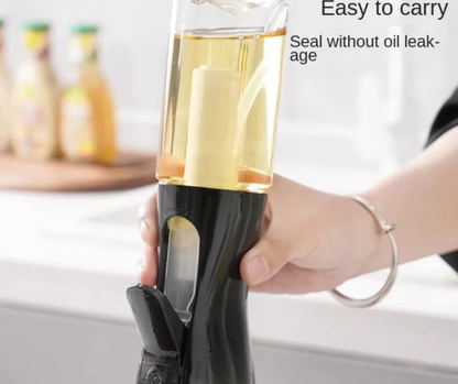 200ml Oil Sprayer Bottle for Cooking Continuous Olive Oil Spray Bottle with Portion Control Refillable Kitchen Spray Bottle for BBQ Salad Baking Frying and Air Fryer