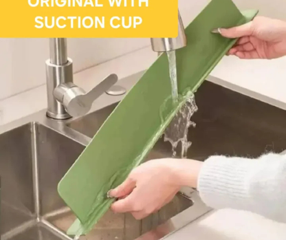 Silicone Sink Splash Guard – Reusable Water Retaining Strip, Portable Anti-Splash Water Stopper for Kitchen & Bathroom Sink Protection